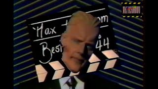 CANAL+ fin de Max Headroom, clip musical, le 3 juillet 1988
