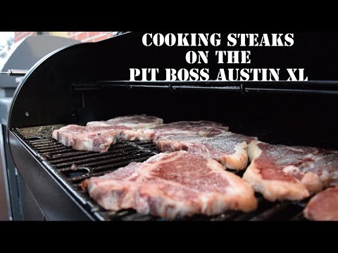 Cuisson de steaks sur le Pit Boss Austin XL