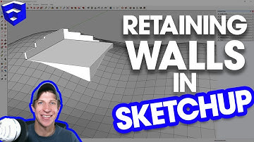 Modeling a RETAINING WALL IN TERRAIN in SketchUp