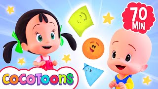 The Shapes Song  and more Nursery Rhymes for kids from Cleo and Cuquin | Cocotoons