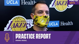 Frank Vogel talks about Kyle Kuzma and players elevating play in practice  | Lakers Practice