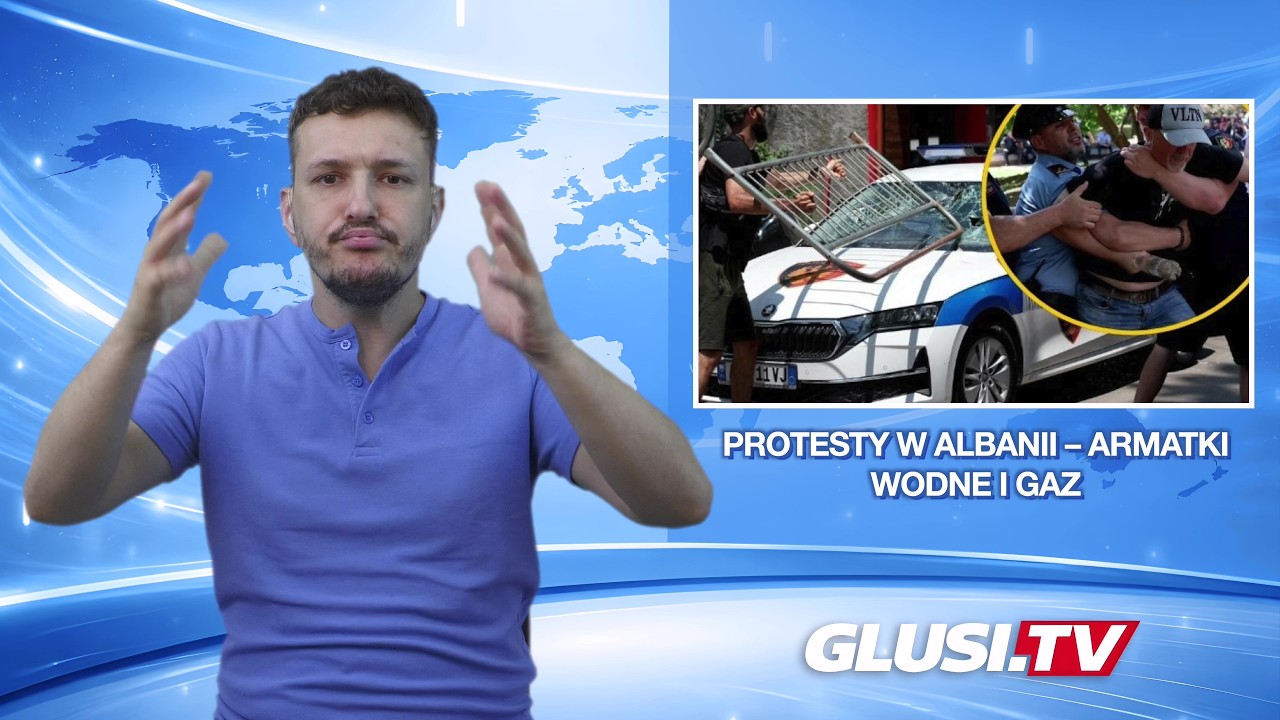 Protesty w Albanii – armatki wodne i gaz