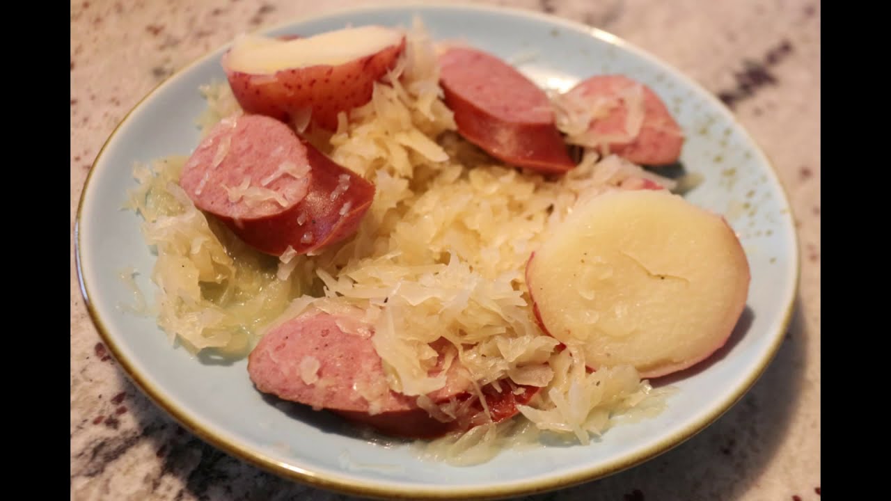 Cooking Sauerkraut with Polka Kielbasa YouTube