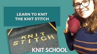 Learn to Knit: The Knit Stitch
