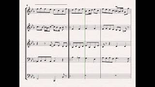 Goldberg-Variationen BWV 988 by Bach (Brass Quintet Sheet Music Score)