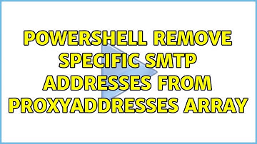 PowerShell Remove specific SMTP addresses from proxyAddresses array