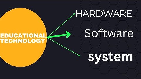 educational technology/ Approach of educational technology/ hardware approach/ software approach/
