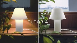 How to make paper table lamp - Tutorial - Sustainable project - DIY Obtenir la "Basic Lamp White" gratuitement ici / Get the "Basic Lamp White" for free here : https://www.instructables.com/id/Basic-