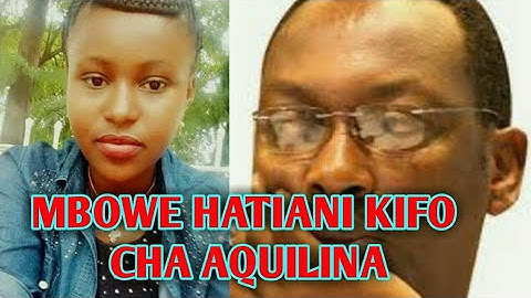 Mbowe matatani kwa kifo cha Aquilina
