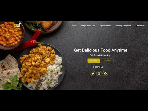 Landing Page Design || Using HTML and CSS - YouTube