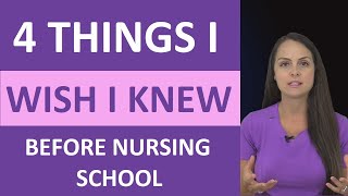 4 Things I Wish I Would Have Known Before Starting Nursing School