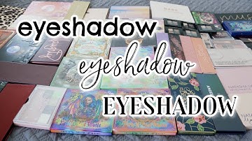 ALL OF THE EYESHADOW PALETTES // My Collection & MINI Declutter