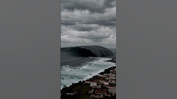 A volcanic landslide and tsunami in La Palma in 1971 #tsunami  #nature  #shortvideo #scary