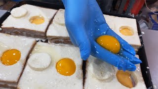 DELICIOUS EGG CHEESE TOAST - KOREAN STREET FOOD