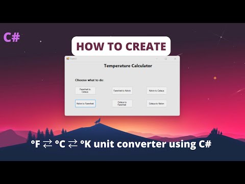 How to a GUI Create Temperature Converter Calculator using C# and Visual Studio|@arnobarpon