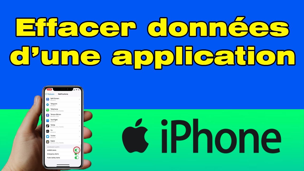 Comment supprimer les données d'une application sur iPhone