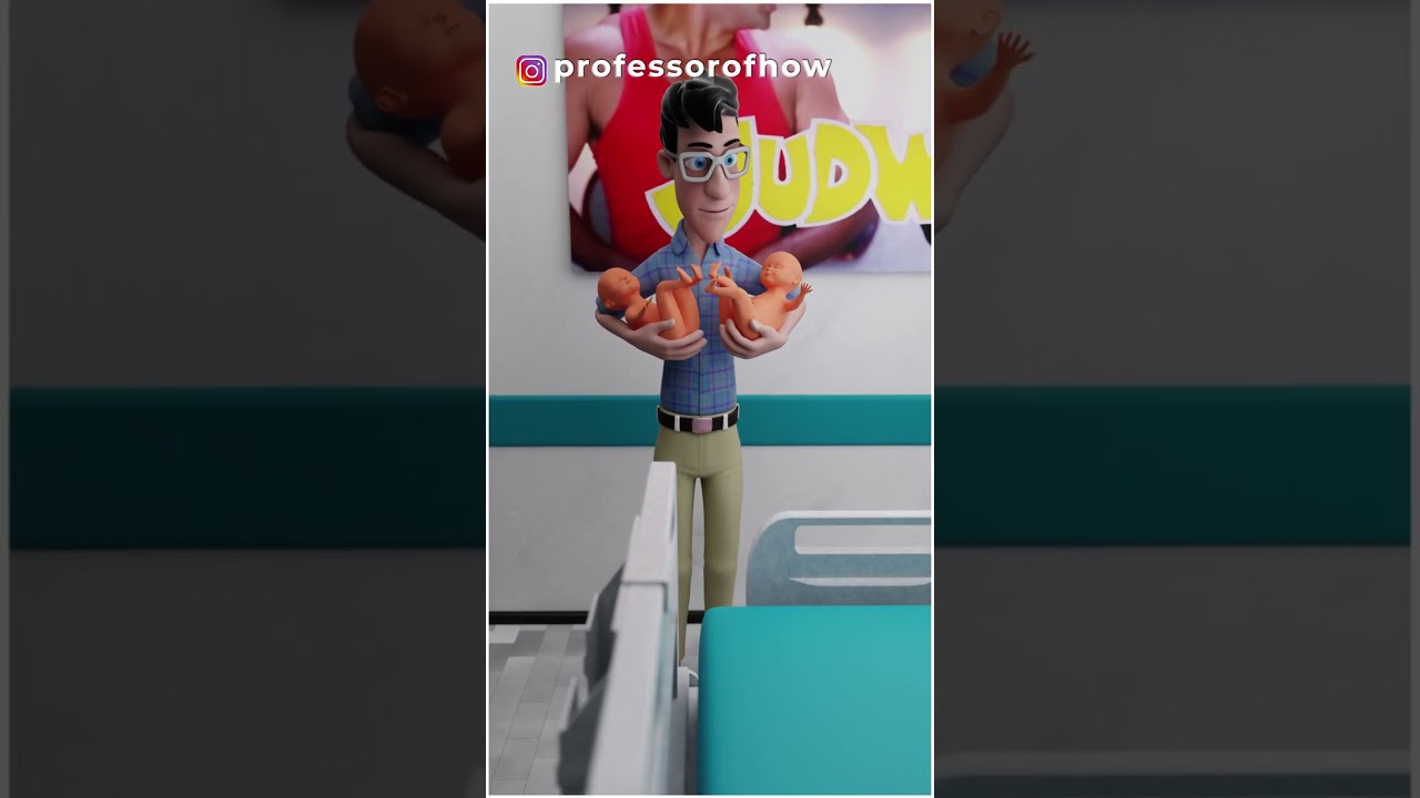 😲INCREDIBLE! How Twins Are Born? - By Kishor Singh Rajput #shorts