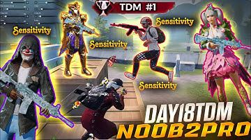 DAY 18 BECOME A FASTEST TDM PLAYER [NOOB TO PRO] ‼️TDMN1 ? #bgmitdm