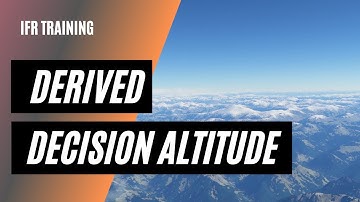 How the Pros Fly a Non Precision Approach | Derived Decision Altitude