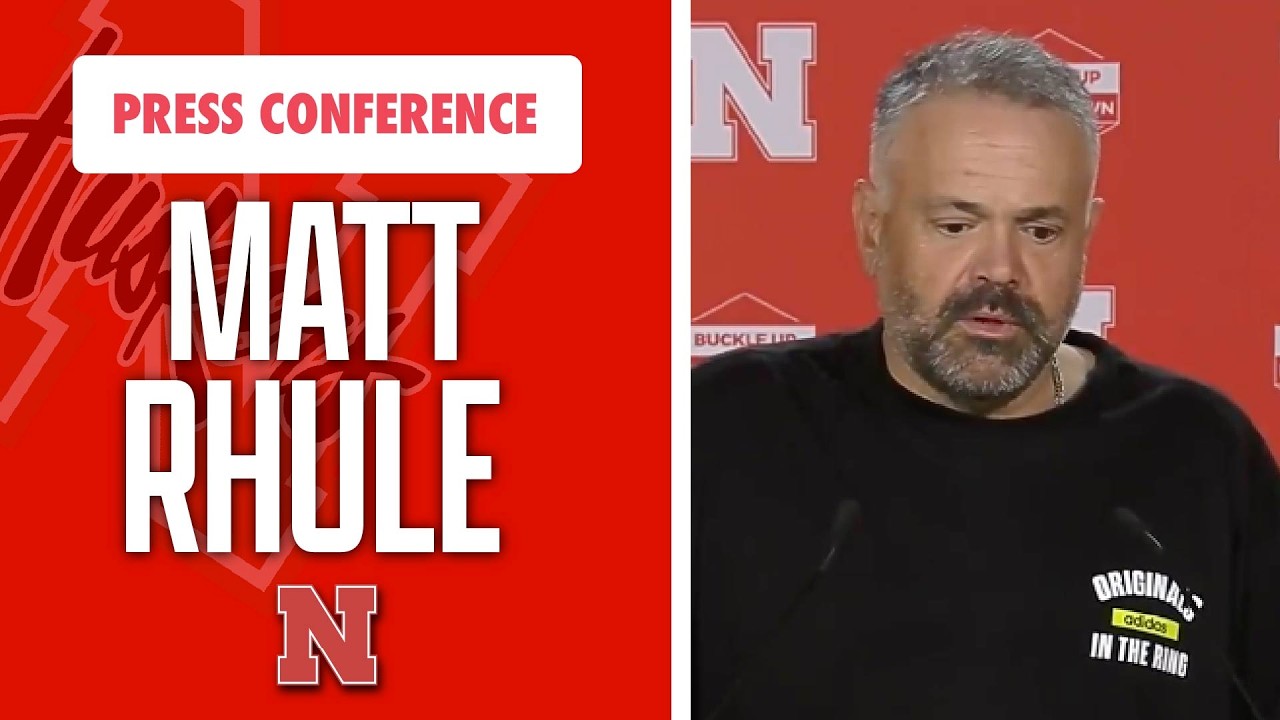Nebraska Football Head Coach Matt Rhule meets with the media on Thursday I GBR