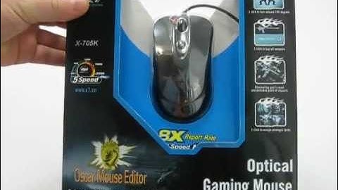 A4Tech X-705K USB Black | unboxing