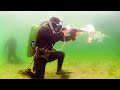 Firing An Underwater Rifle