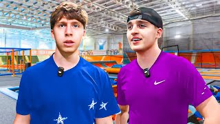 JakeyDavies & Tays Cause CHAOS At a Trampoline Park…