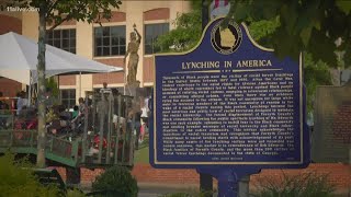 Historical marker to lynchings dedicated in Forsyth County