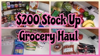 $200 Walmart Stock Up Grocery Haul \/\/ Prepping