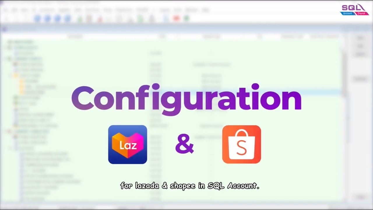 SQL Accounting E-Commerce - Shopee & Lazada - YouTube