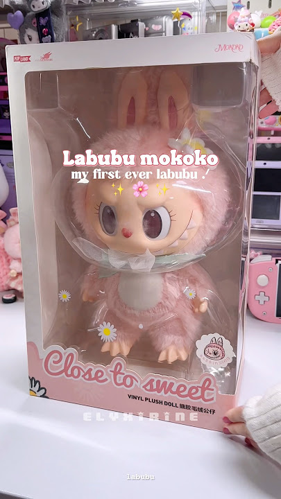 my first ever #labubu 💖 #labubumokoko #popmart #kawaii #pink