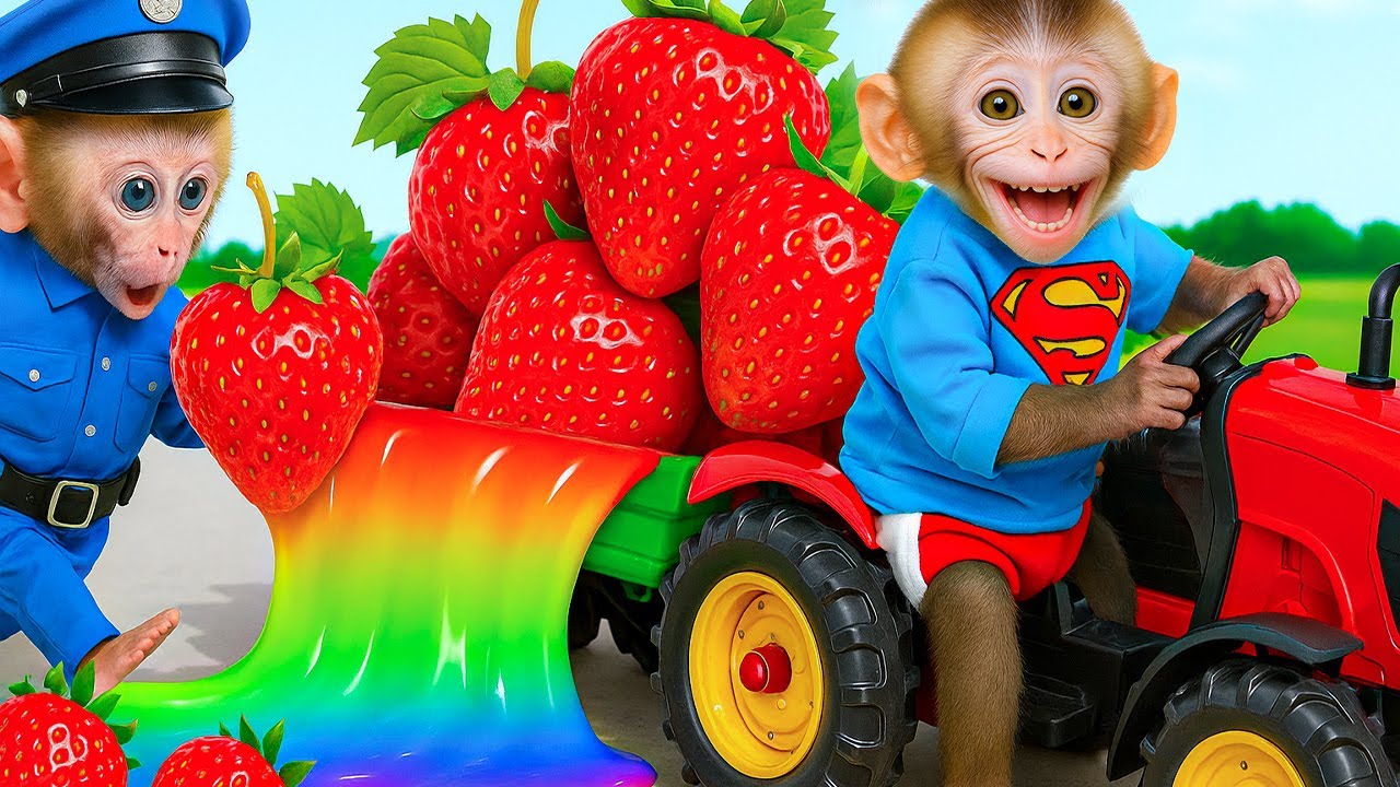 Mono Cherry Va A Comprar Jugo Arcoíris Y Juega Con Sus Amigos En El Parque - MONO CHERRY ESP