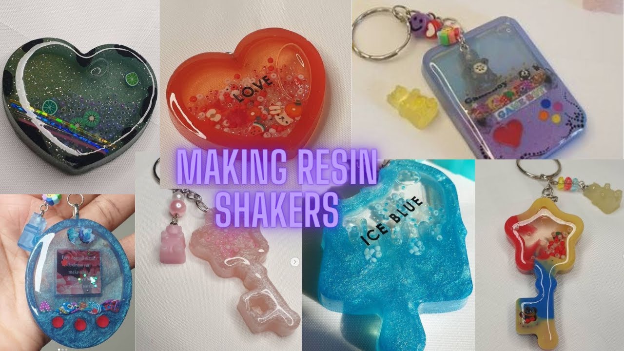 Making Resin Shakers keychain my tiktok compilations of resin shakers YouTube