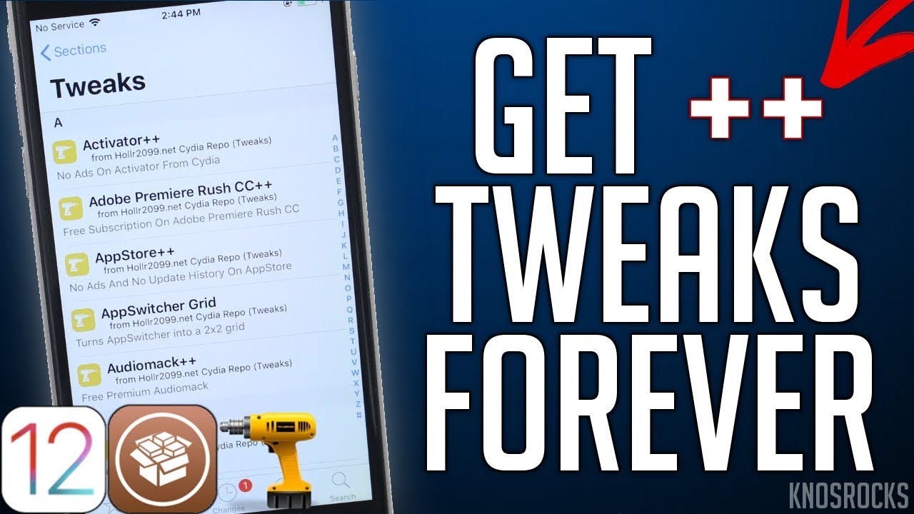 NEW! Get ++ Apps/Tweaks FREE iOS 12 - 12.4 / 11 Jailbreak NO REVOKE / COMPUTER iPhone iPad iPod
