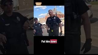 Police can’t pat you down just to get your ID. #LEGALBEEF
