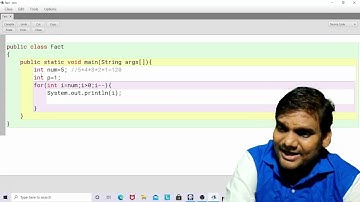 find factorial of a number in Java Bluej