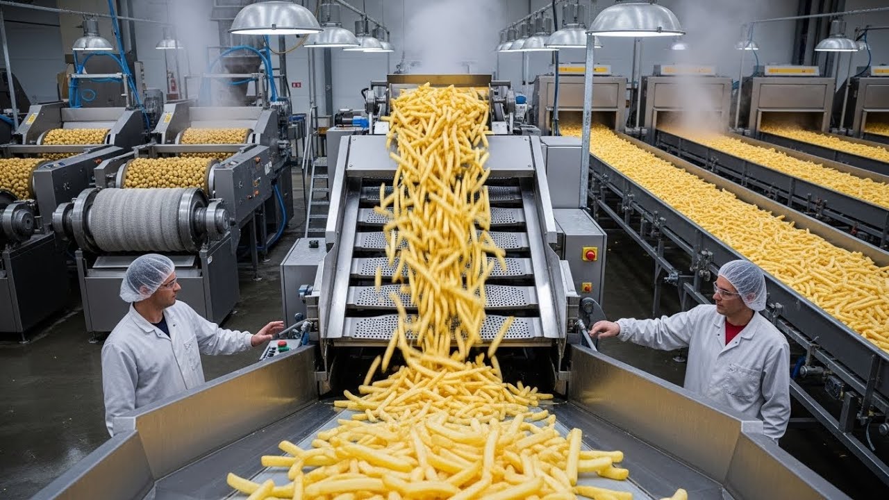 How Frozen French Fries Are Made in Factory | Full Process