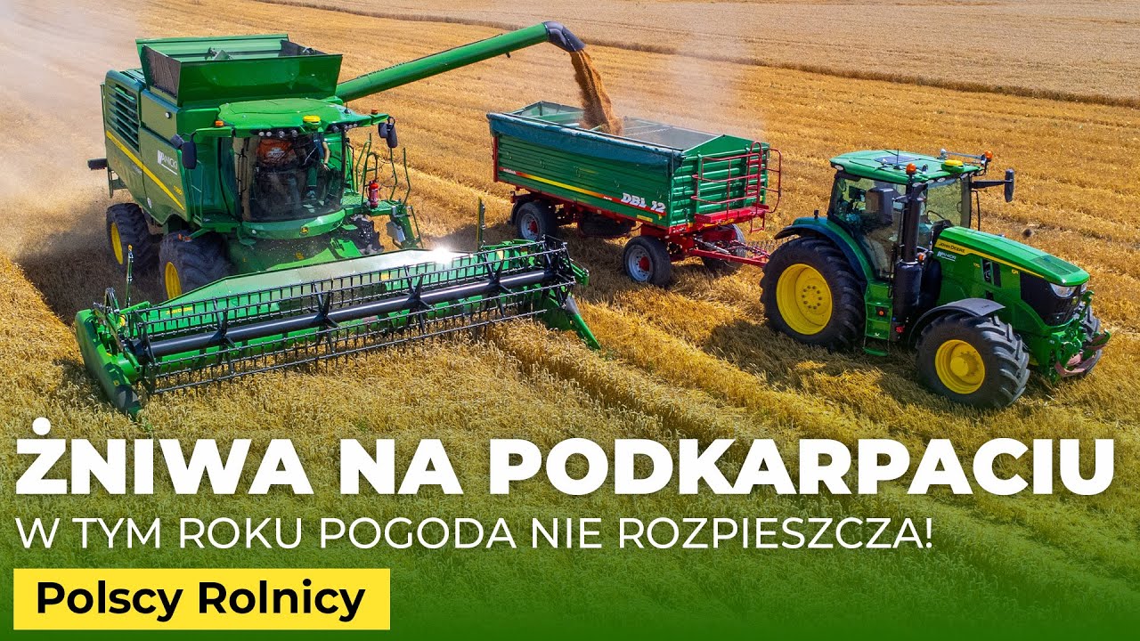 ŻNIWA 2025 W BIAŁOBRZEGACH 🌾 JOHN DEERE T560i OPOROWO
