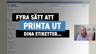 Fyra sätt att printa ut etiketter - Specter affärssystem screenshot 1