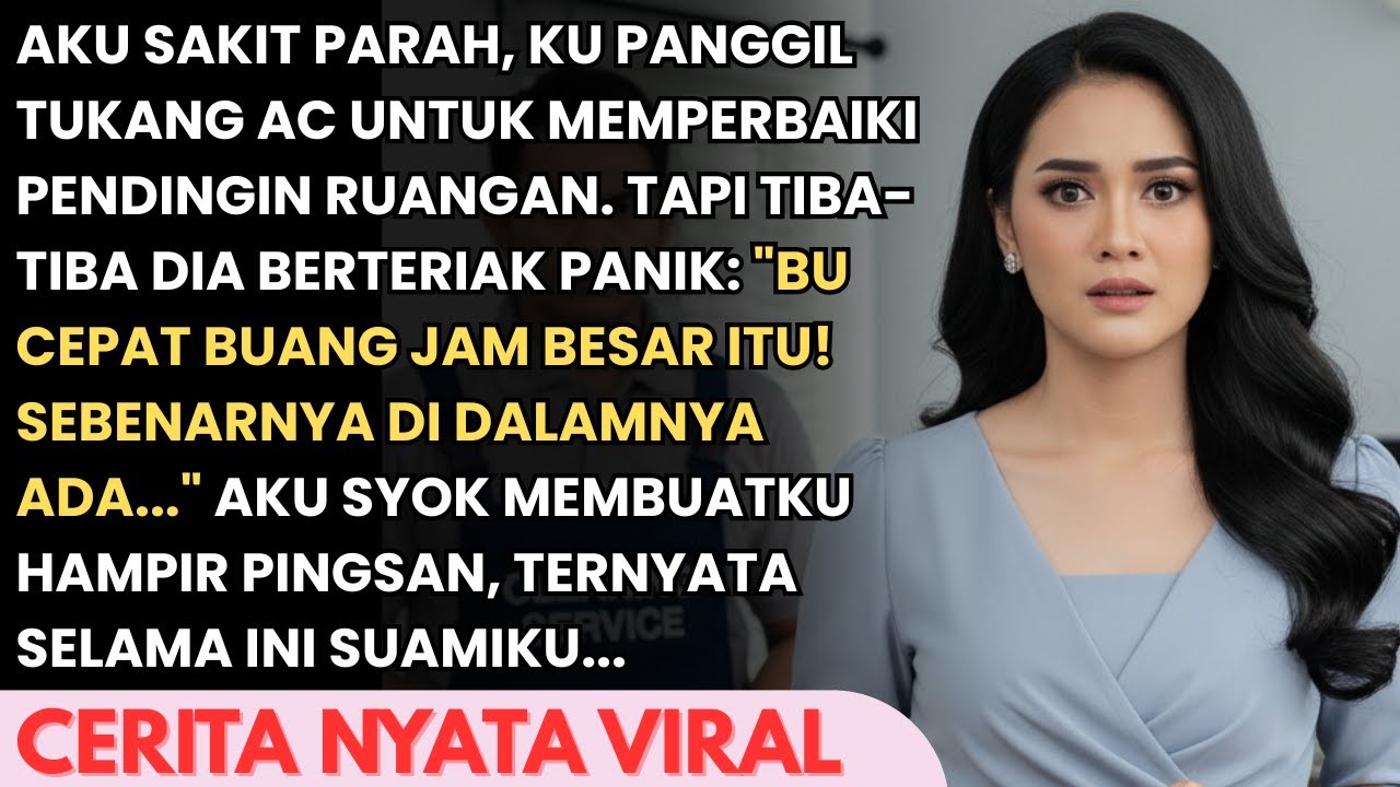 SAAT TUKANG AC BENARKAN ACKU DIA TERIAK "BU BUANG INI , INI BAHAYA" SAAT KULIHAT AKU MERINDING....