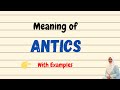 Daily vocabulary | Antics Meaning | Vocabgram