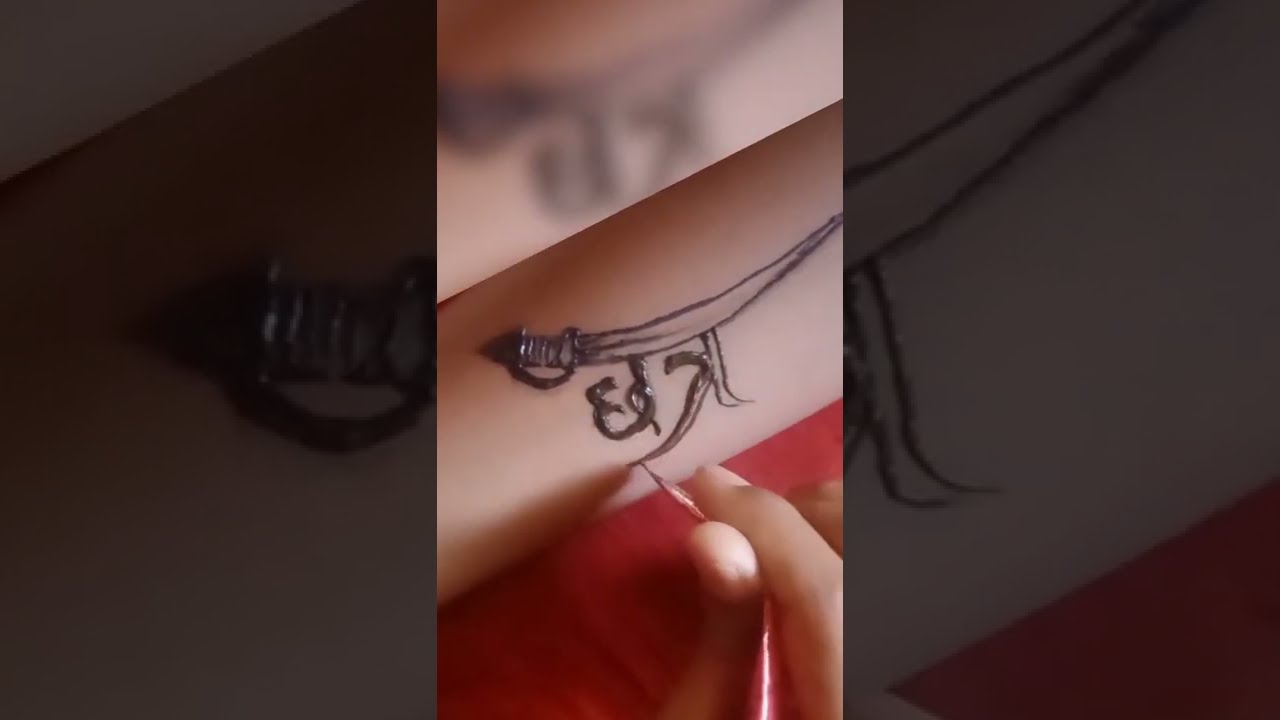 Chhatrapti Shivaji Maharaj Rajmudra Tattoo | Tattoos, God tattoos, Fish  tattoos