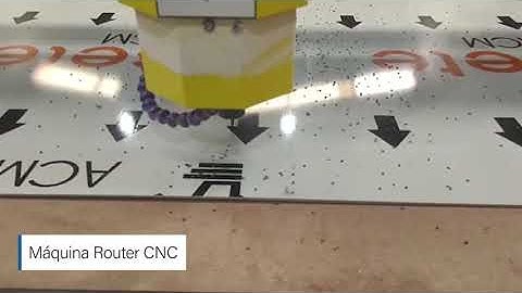Fresadora Router CNC realizando usinagem em ACM - Delta CNC