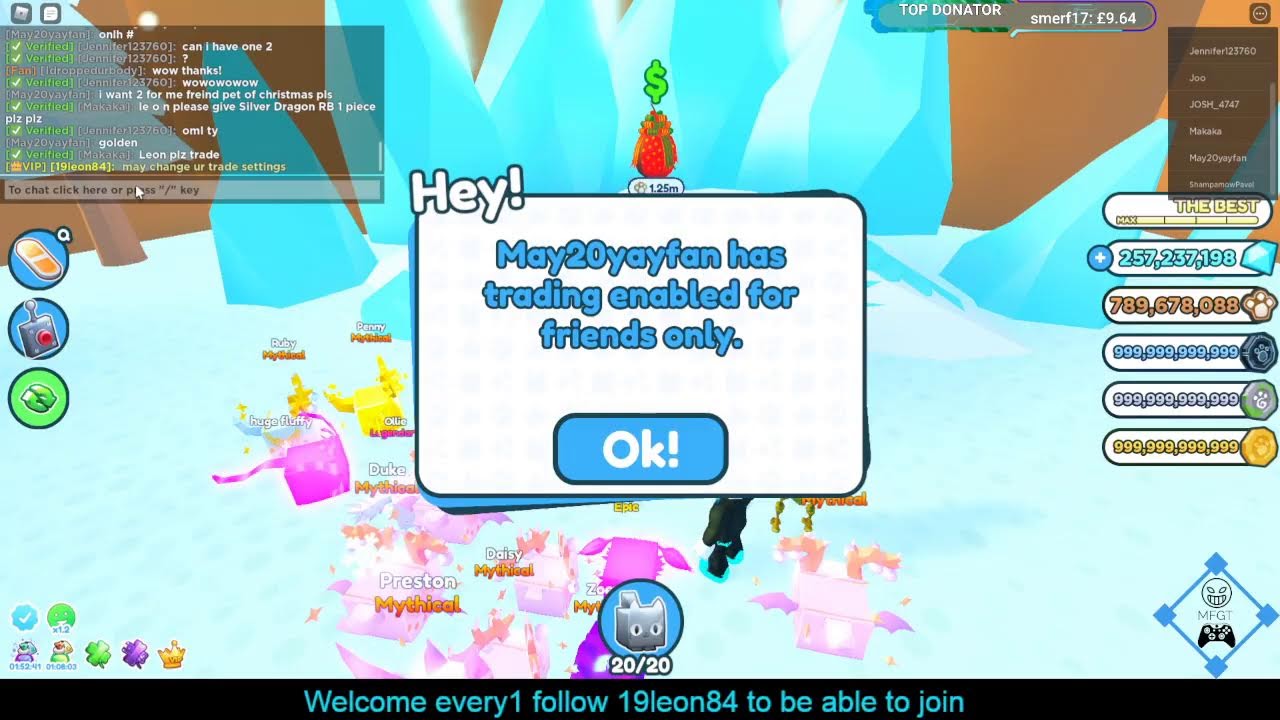 PET SIM X GIVEAWAY LIVE NOW (MFGT) YouTube