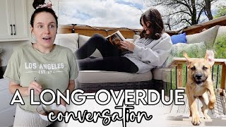 VLOG: long overdue conversation, new wayfair furniture + baking fail