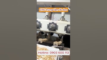 Máy phay cnc 16 dao làm chân ghế  MR4S D1200 - Quốc Duy CNC