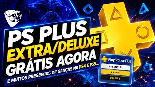 PS PLUS DELUXE GRÁTIS De VERDADE No PLAYSTATION!  PRESENTES e CÓDIGOS GRÁTIS!