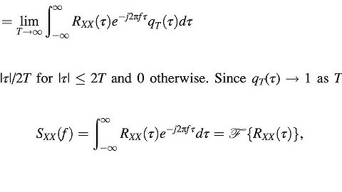 Wiener Khintchine Theorem | Probability and Random Processes | SNS Institutions