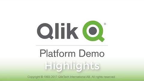 Qlik Analytics Platform Demo - Highlights