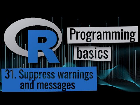 R programming - Suppress warnings and messages